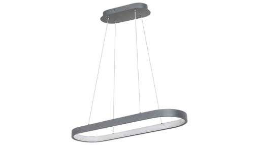 Lustra LED Athos 6679, 84W, 4854lm, lumina neutra, IP20, gri, Rabalux