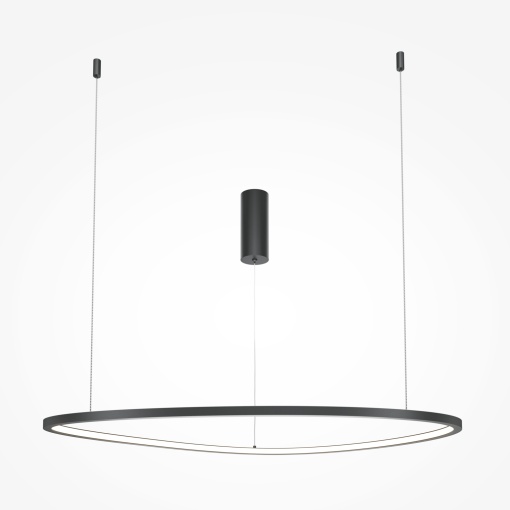 Lustra LED Glint MOD072PL-L36B3K1, 36W, 1700lm, lumina calda, IP20, neagra, Maytoni