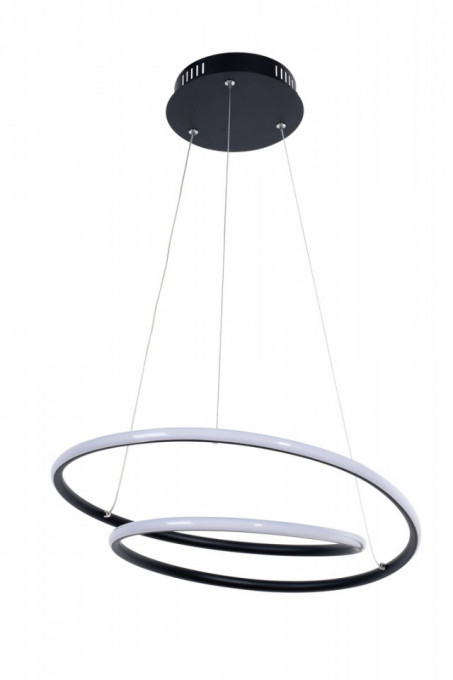 Pendul Meridia LED, negru mat, alb, 2900 lm, lumina calda (3000K), 3257, Rabalux