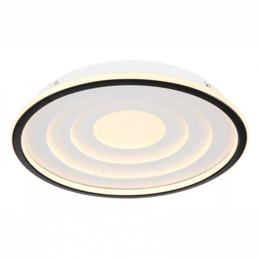 Plafoniera LED Sapana 41580-24, 24W, 1200lm, lumina calda, IP20, alba+neagra, Globo Lighting