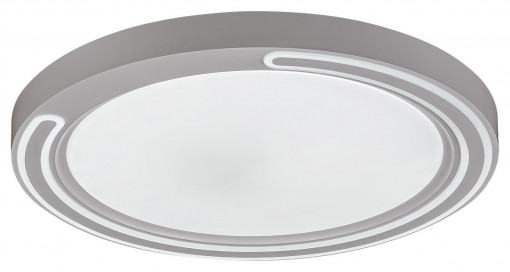 Plafoniera LED Triton 2249, cu telecomanda, RGB, 40W, 3200lm, lumina calda+neutra+rece, IP20, gri, Rabalux