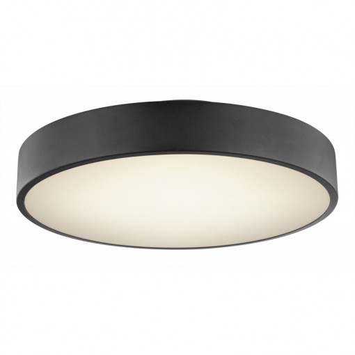 Plafoniera LED Wiss 41744-24S, cu telecomandă, 24W, 1350lm, lumina calda+neutra+rece IP20, neagra, Globo Lighting