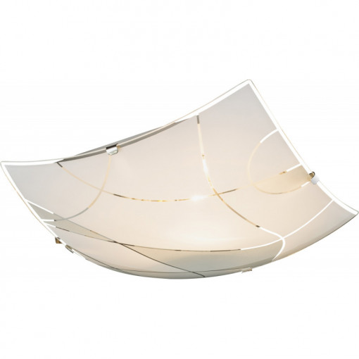 Plafoniera Paranja 40403-1, 1xE27, crom+alba, IP20, Globo Lighting