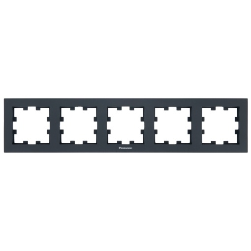 Rama 5 module orizontala, IP20, Night, Panasonic Karre Plus 55 Soft Touch [1]- savelectro.ro