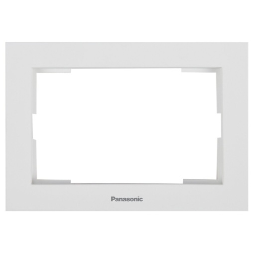 Rama priza dubla, IP20, Seashell, Panasonic Karre Plus 55 Soft Touch