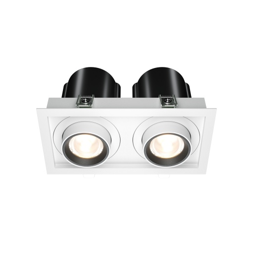 Spot LED Hidden DL095-02-10W3K-W, 20W, 1450lm, lumina calda, IP20, alb, Maytoni