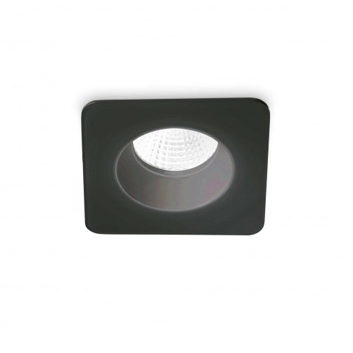 Spot LED ROOM-65, patrat, negru, 8W, 800 lumeni, lumina calda (3000K), 252056, Ideal Lux