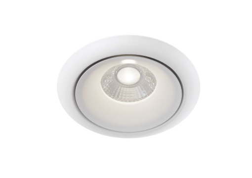 Spot LED Yin DL031-2-L8W, incastrat, 8W, 650lm, lumina calda, IP20, alb, Maytoni