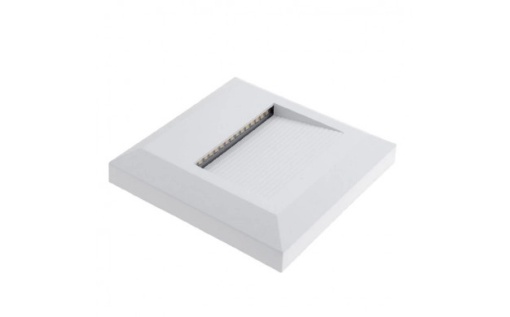 Aplica LED Optonica pentru scari, 3W, alb, lumina calda, 100x100mm