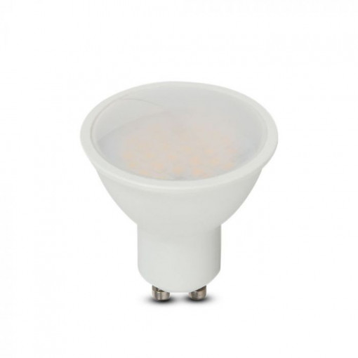 Bec LED 4.5W(35W) V-TAC, GU10, 400 lm, cip Samsung, lumina calda (3000 K), clasa energetica F