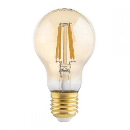 Bec LED Vintage 8W(54W) Optonica A60, E27, 700 lm, lumina calda (2500 K), auriu, clasa energetica F
