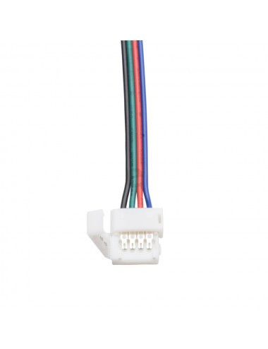 Conector alimentare cu clema banda led RGB cu 15 cm cablu