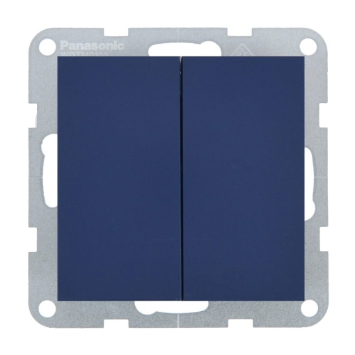 Intrerupator dublu 10A, IP20, Ocean, Panasonic Karre Plus 55 Soft Touch [1]- savelectro.ro