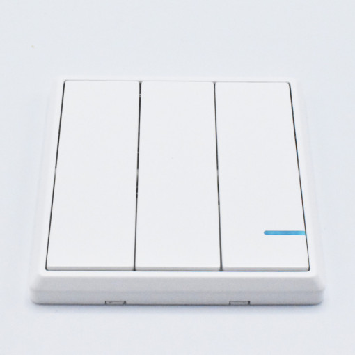 Intrerupator triplu Wireless Smart, 10A, protectie IP54, alb, V-TAC