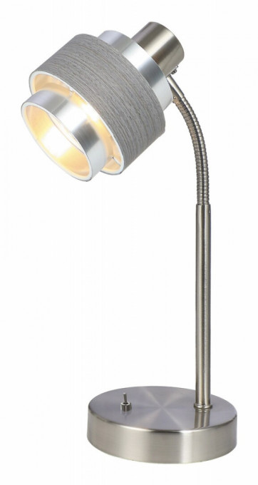 Lampa Basil, metal, crom satin, stejar invechit, 1 bec, dulie E27, 5384, Rabalux