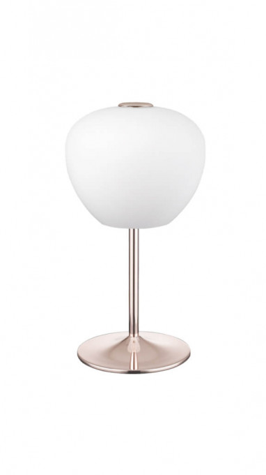 Lampa de birou ARAGON TL3, metal, sticla, roze, alb opal, 3 becuri, dulie G9, 148001, Klausen