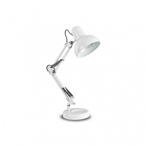 Lampa de birou KELLY TL1, metal, alb, 1 bec, dulie E27, 108117, Ideal Lux