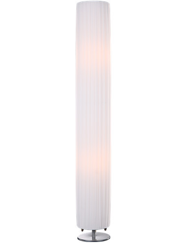 Lampadar alb plisat, 2 becuri, dulie E27, Globo 24662R