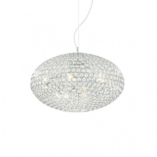 Lustra Orion 059181, 6xE14, crom+transparenta, IP20, Ideal Lux