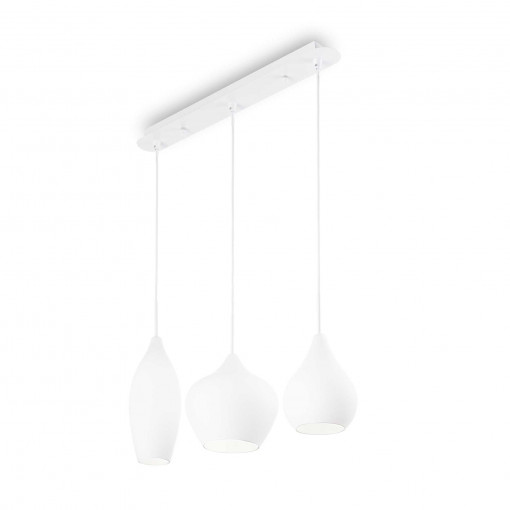 Lustra Soft 111858, 3xE14, alba, IP20, Ideal Lux