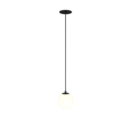 Pendul LED Luna P039PL-5W3K-10INS-B, 5W, 300lm, lumina calda, IP20, negru+alb, Maytoni