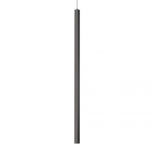 Pendul LED ULTRATHIN, patrat, metal, negru, 11.5W, 1250 lumeni, lumina calda (3000K), 194196, Ideal Lux