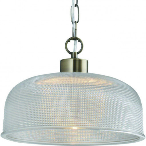 Pendul Pot LY-1047, 1xE27, crom+transparent, IP20, Klausen