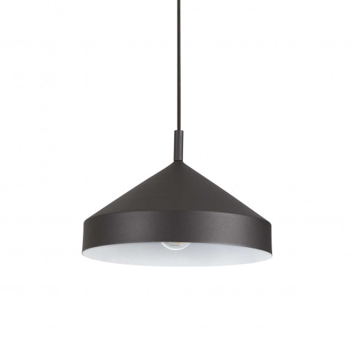 Pendul YURTA, metal, negru, 1 bec, dulie E27, 285139, Ideal Lux [1]- savelectro.ro