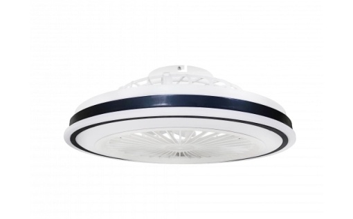 Plafoniera LED cu ventilator Optonica, 36W, lumina calda/neutra/rece (3000-6000 K), telecomanda, alb/negru, IP20