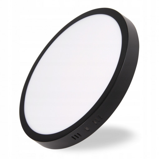 Plafoniera LED Proma 0775-LVT, rotunda, 24W, 1920lm, lumina neutra, IP20, alba+negara, Masterled