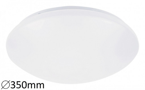 Plafoniera Lucas LED, metal, alb, cu senzor de miscare, 1170 lm, lumina neutra (4000K), 3419, Rabalux