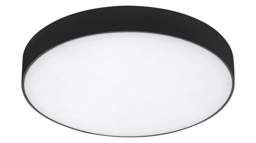 Plafoniera Tartu LED rotund, negru mat, 1800 lm, temperatura de culoare ajustabila (2800-6000K), 7897, Rabalux