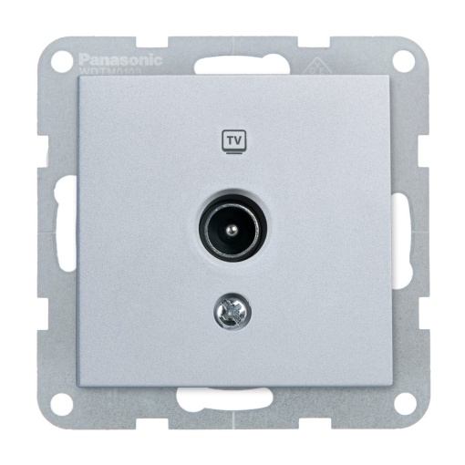 Priza TV finala, IP20, Argintiu, Panasonic Karre Plus 55