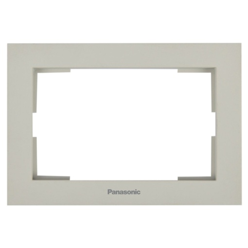 Rama priza dubla, IP20, Sandstone, Panasonic Karre Plus 55 Soft Touch