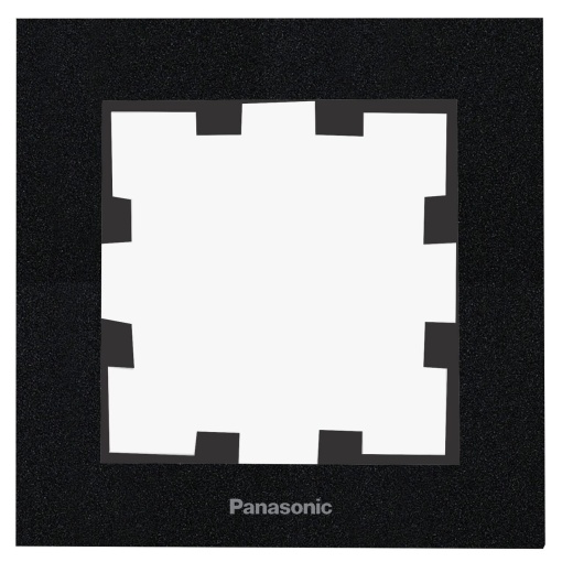 Rama simpla, IP20, Negru, Panasonic Karre Plus 55