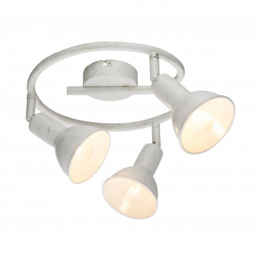 Spot Caldera 54648-3, orientabil, 3xE14, alb+auriu, IP20, Globo Lighting