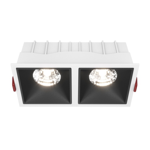 Spot LED Alfa DL043-02-15W4K-SQ-WB, 30W, 2350lm, lumina neutra, IP20, alb+negru, Maytoni