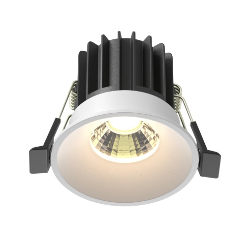 Spot LED Round DL058-7W3K-W, incastrat, 7W, 450lm, lumina calda, IP20, alb, Maytoni