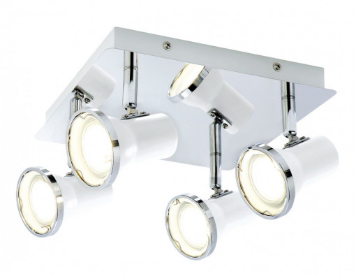 Spot LED Steve 5500-RAB, 4xGU10, 18W, 1720lm, lumina neutra, alb, IP44, Rabalux