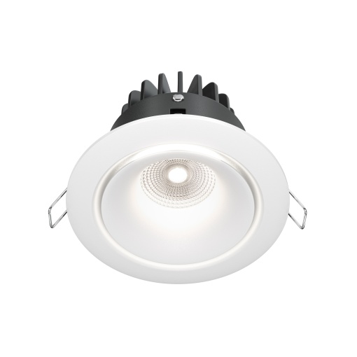 Spot LED Yin DL031-L12W4K-D-W, incastrat, 12W, 920lm, lumina neutra, IP20, alb, Maytoni