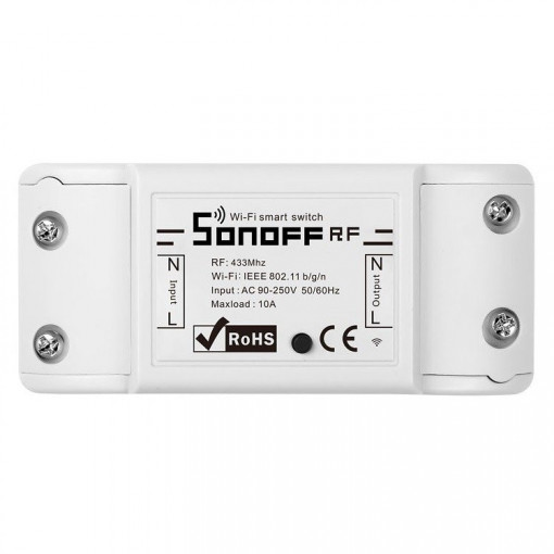 Switch Wifi RF, posibilitate control telecomanda, 1 canal, Sonoff