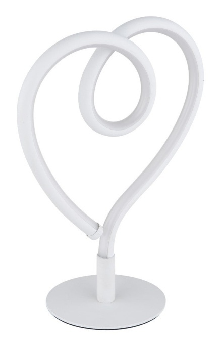 Veioza LED forma de inima 6W, 250 lm, lumina calda (3000K), IP20, alb