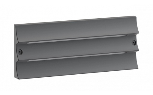 Aplica exterior perete cu lamele, Optonica, E27, WL1-A1, IP54, gri