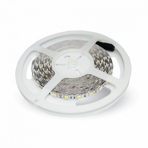 Banda led 24V 5050 60 leduri/m IP20 alb rece