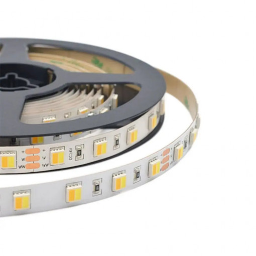 Banda LED CCT 2 in 1, 2700-6500 K, protectie IP65, 24V, V-TAC