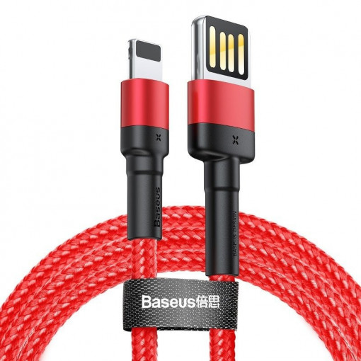 Cablu USB-Lightning, 2.4A, 1m, rosu, Baseus [1]- savelectro.ro