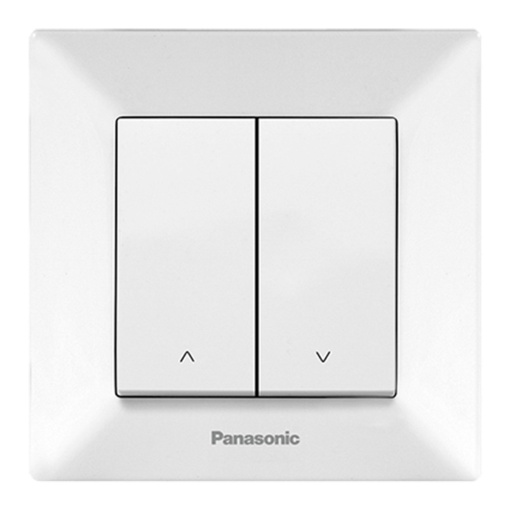 Intrerupator jaluzele cu revenire Panasonic Arkedia, alb