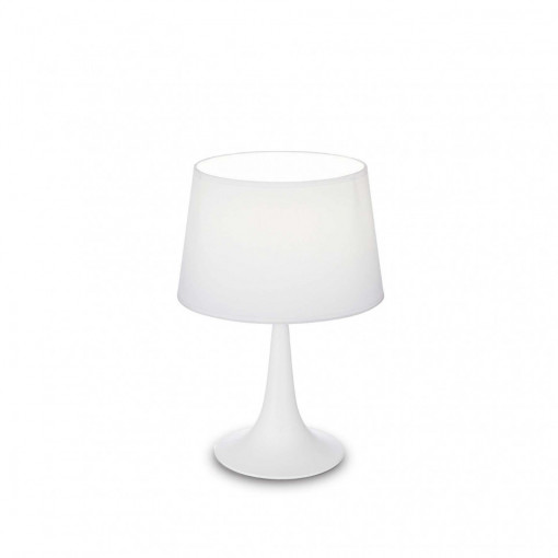 Lampa de birou LONDON TL1 SMALL, metal, alb, 1 bec, dulie E27, 110530, Ideal Lux