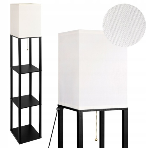Lampadar Ganto E27, 160cm, 3 rafturi negre, Masterled
