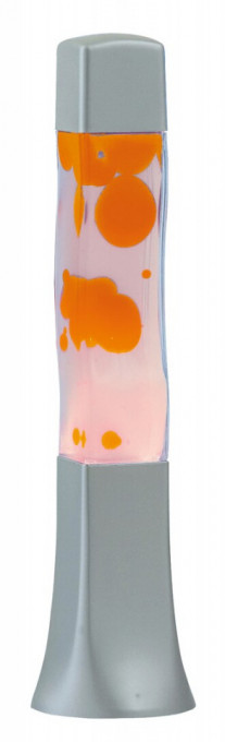 Lampadar Marshal 4110, cu intrerupator, 1xE14, portocaliu+transparent+gri, IP20, Rabalux [1]- savelectro.ro